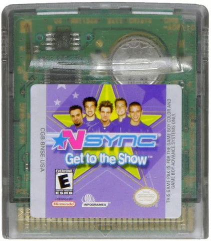 NSYNC: Get to the Show - Nintendo Gameboy Color GBC cartridge TESTED