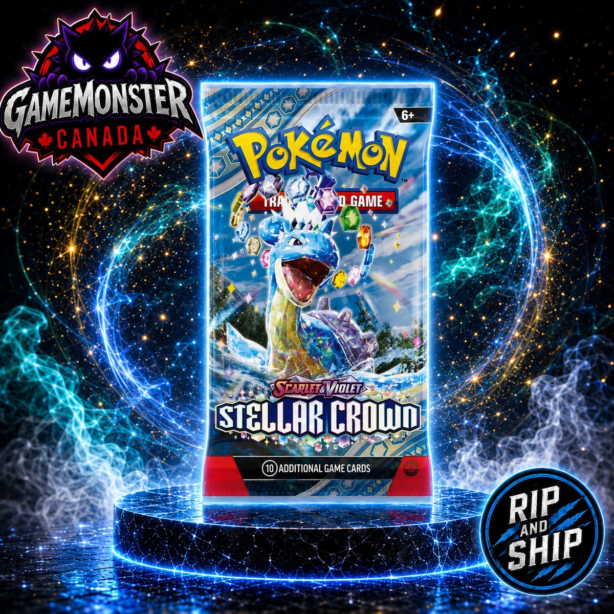 Stellar Crown Booster Pack x1 Live Rip n Ship