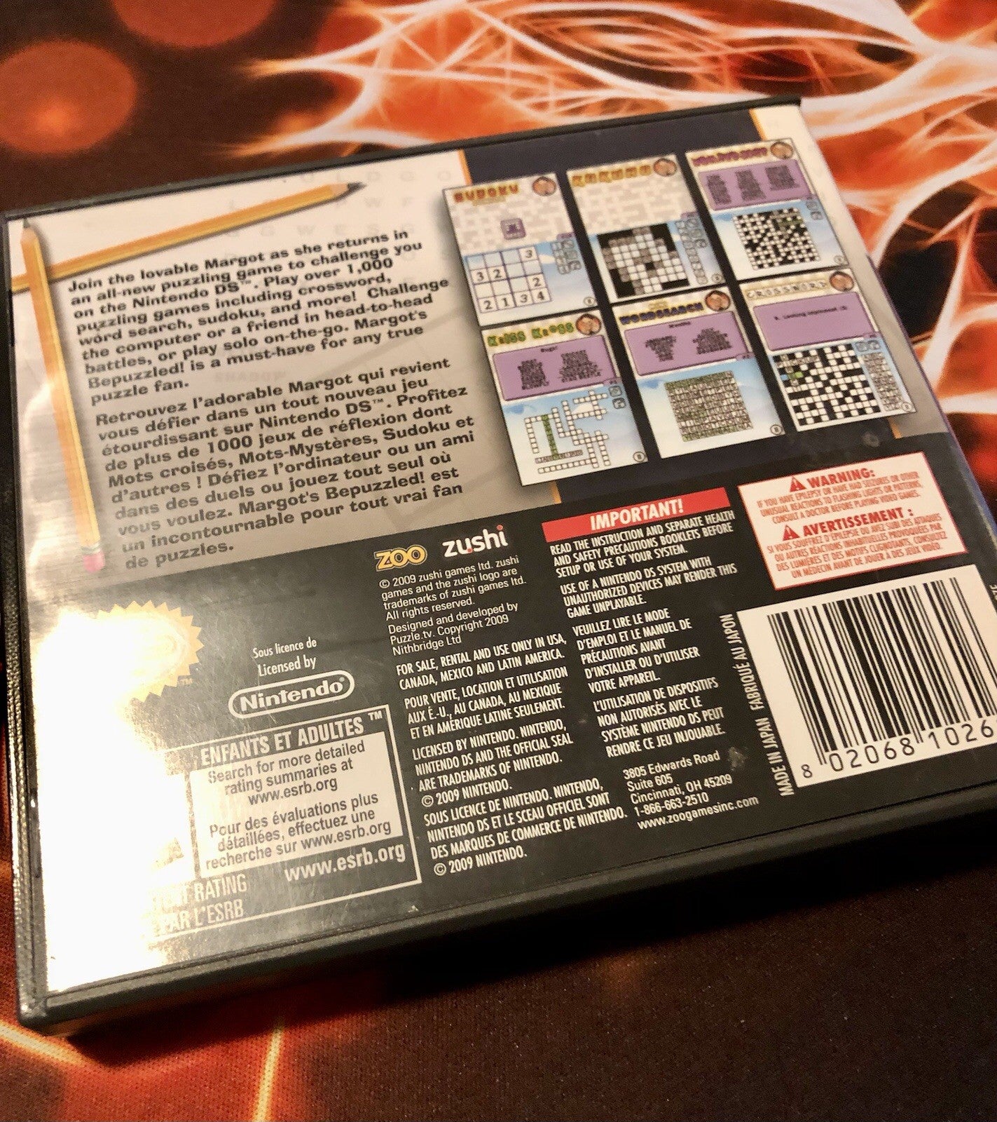Margot’s BePuzzled ( Nintendo DS ) CIB - Authentic GAME MONSTER CANADA -..-