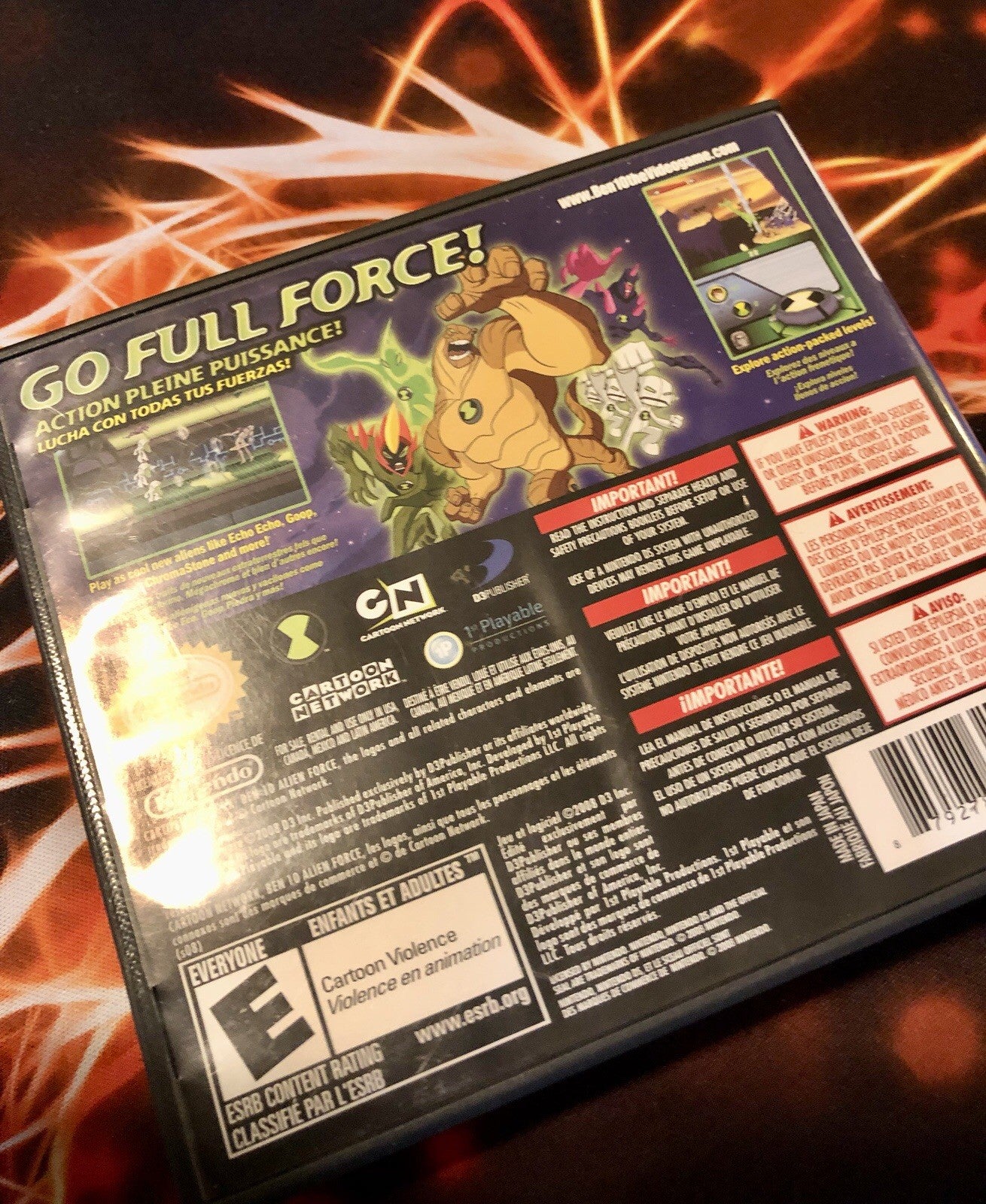 Ben 10 Ten: Alien Force (Nintendo DS) Authentic GAME MONSTER CANADA -..-