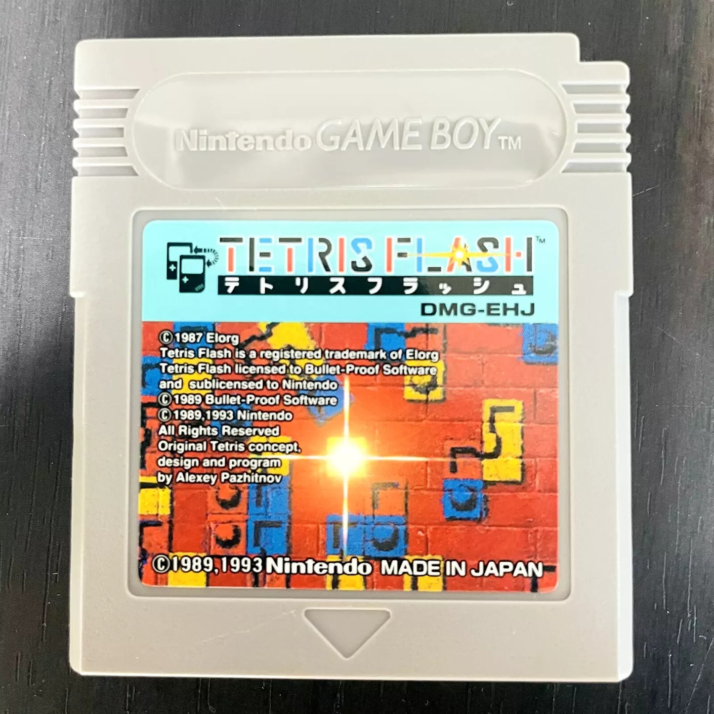 GAMEBOY TETRIS FLASH JAPAN IMPORT CANADIAN SELLER AUTHENTIC TESTED WORKING
