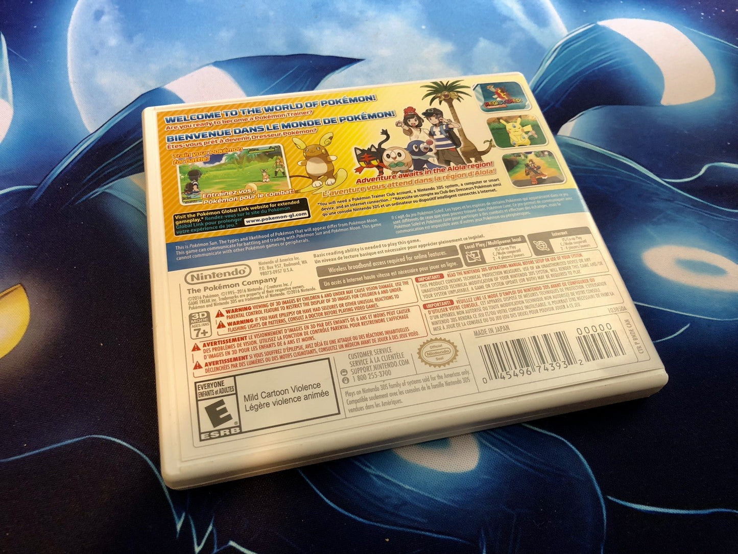 Pokémon Sun (Nintendo 3DS, 2016) No Manual Authentic Tested Works