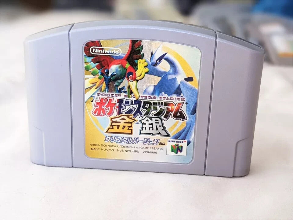 Pokemon Stadium Gold + Silver Pocket Monsters Nintendo N64 JAPAN Japanese NTSC-J