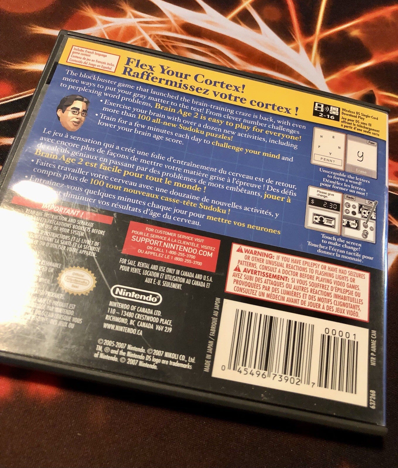 Brain Age 2: More Training in Minutes a Day Nintendo DS GAME MONSTER CANADA -..-