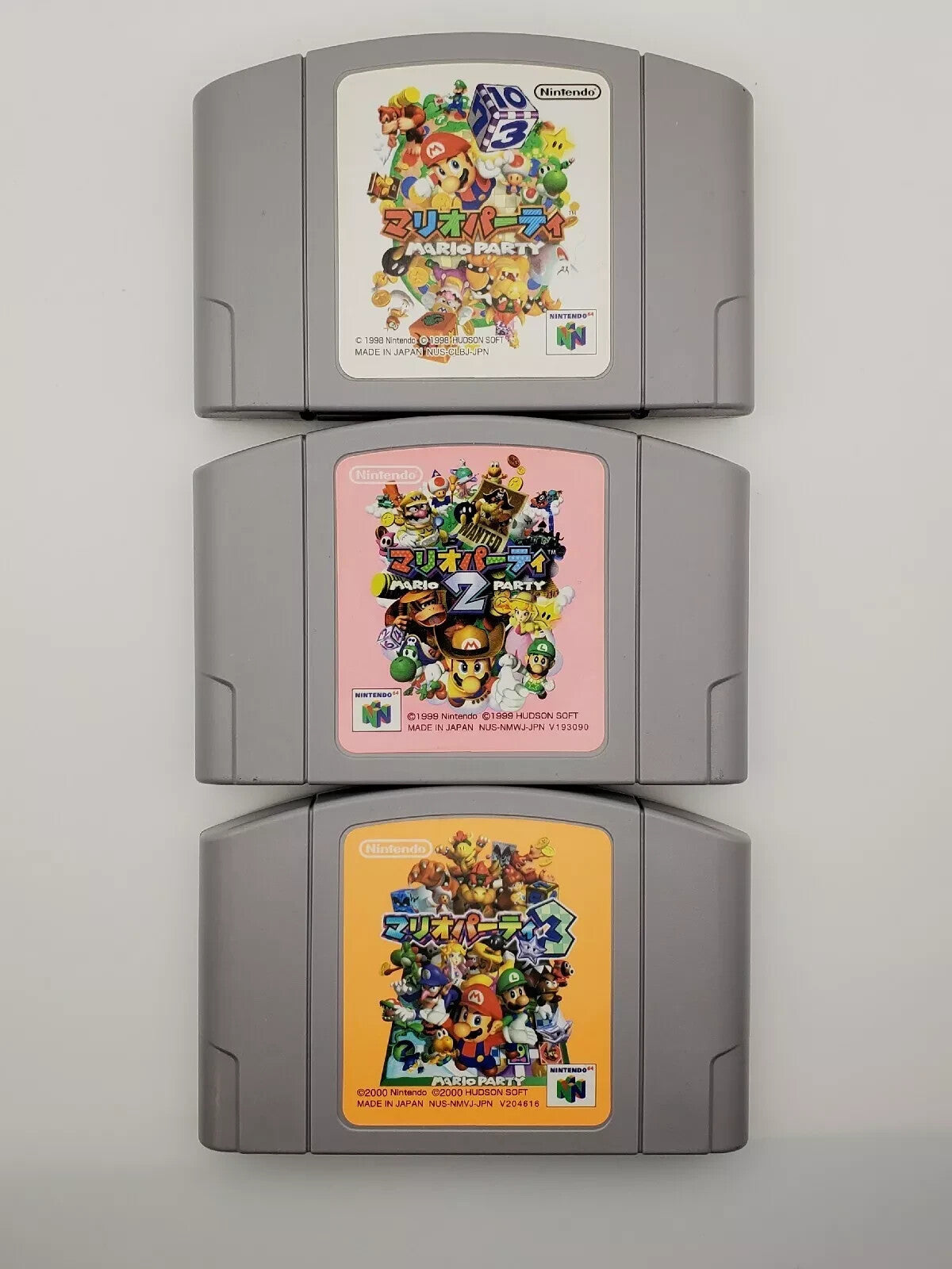 N64 Mario Party 1 2 3 Bundle Lot Nintendo 64 Canadian Seller ! TESTED Japan