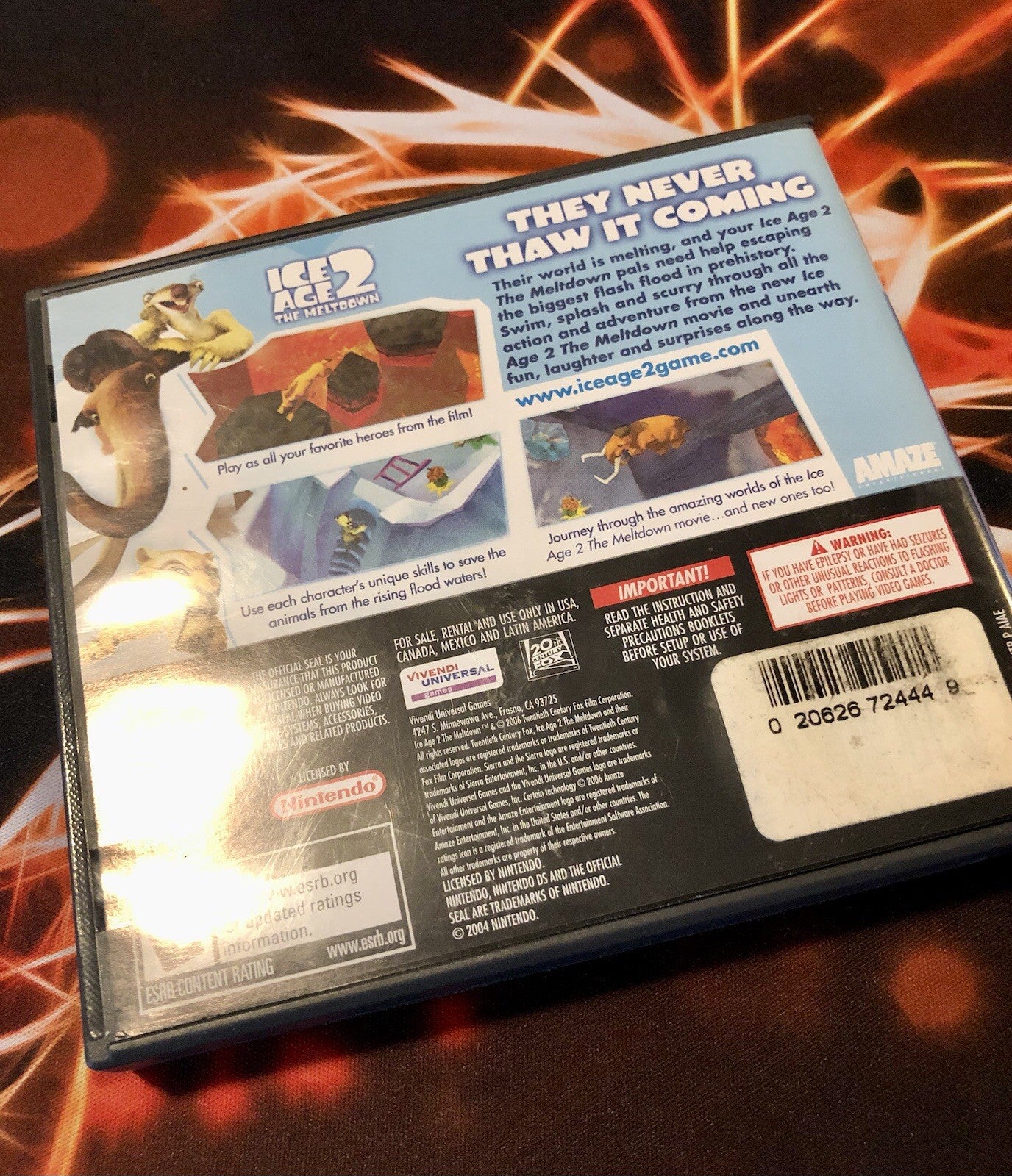Ice Age 2: The Meltdown (Nintendo DS, 2006) Authentic GAME MONSTER CANADA -..-