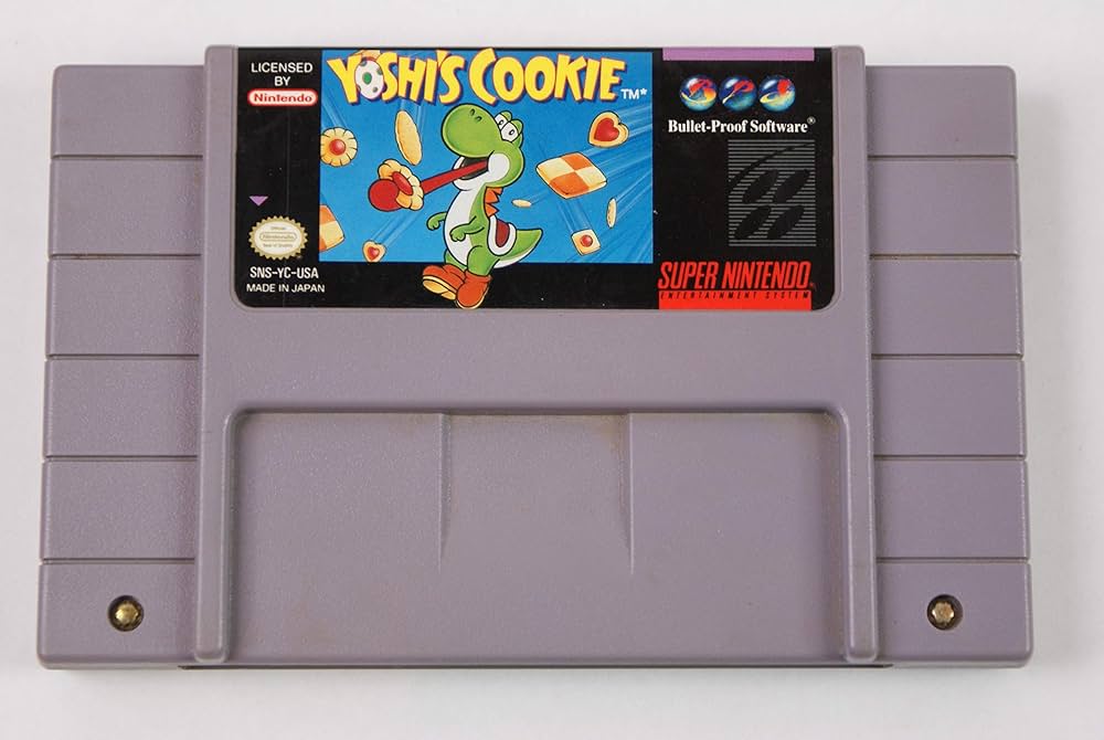 Yoshi's Cookie (Super Nintendo Entertainment System, 1993) SNES Authentic!