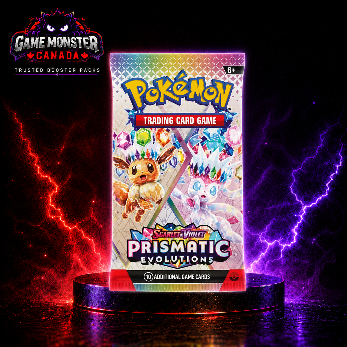 1x Pokemon TCG S&V Prismatic Evolutions Booster Pack (Sealed) Random Art