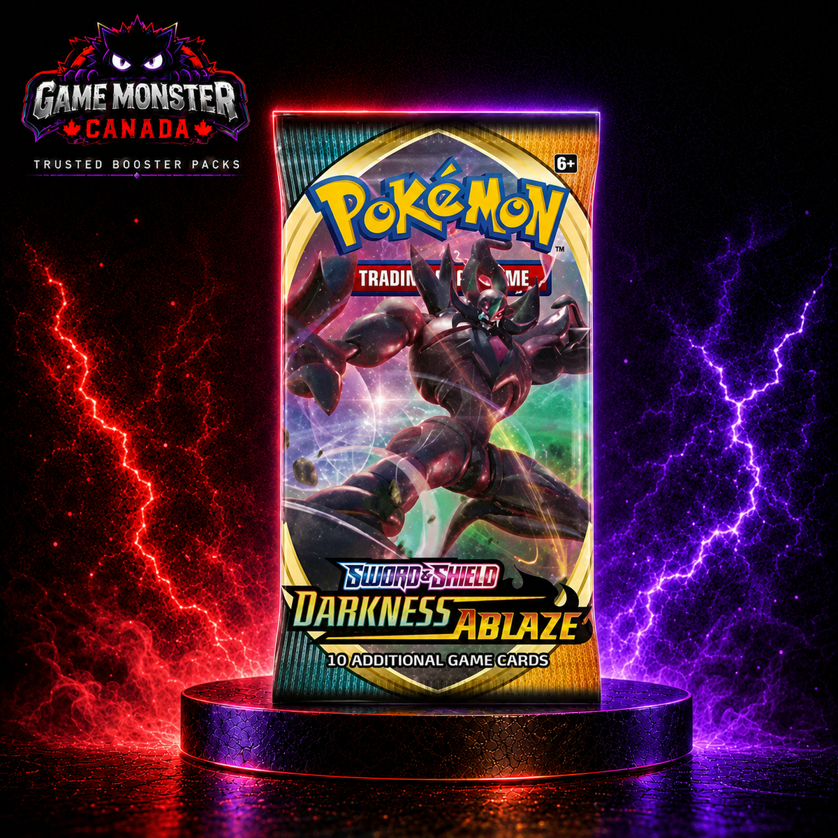 Pokémon TCG: Sword & Shield—Darkness Ablaze Booster Pack – Factory Sealed