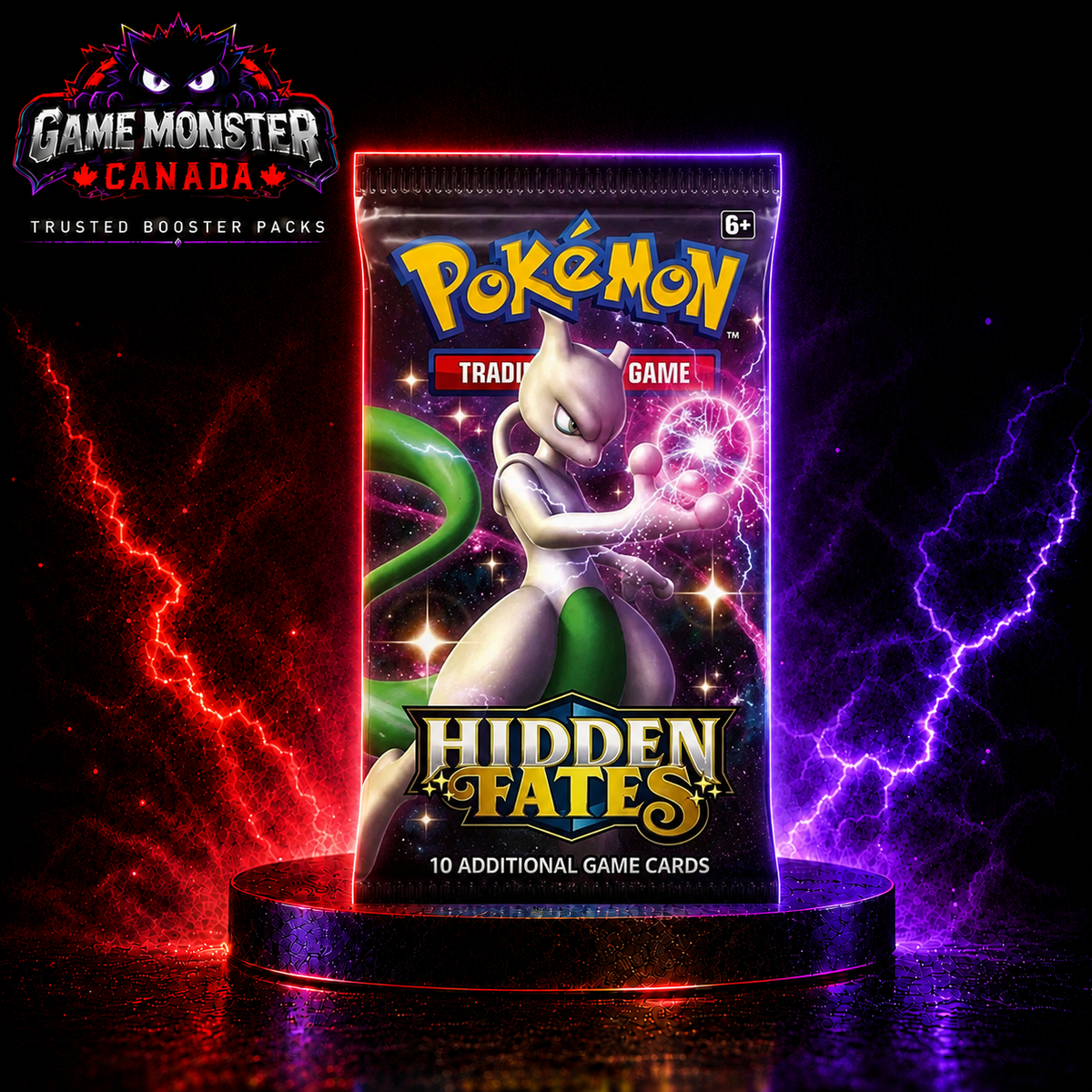 Pokémon TCG: Hidden Fates Booster Pack – Factory Sealed