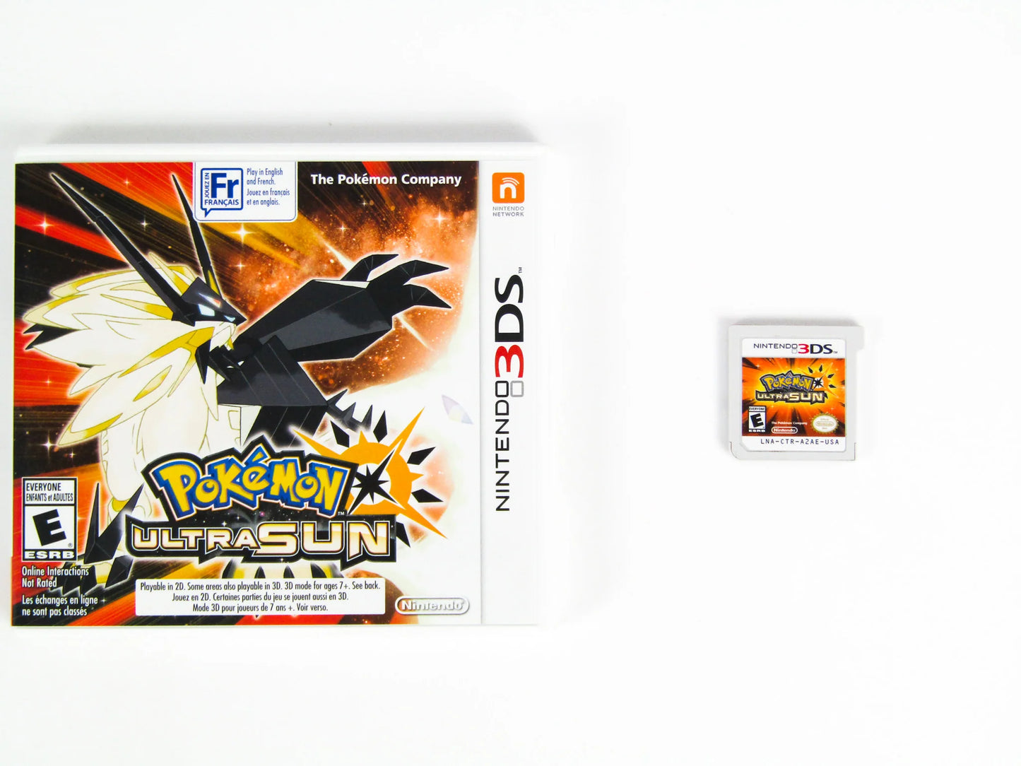 Pokémon Ultra Sun Nintendo 3DS Authentic - Case and game included (No Manual)