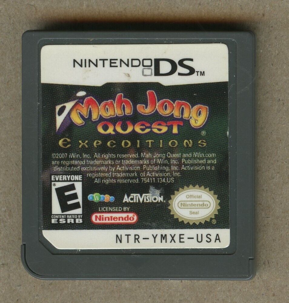 Mah Jong Quest Expeditions Nintendo DS Cartridge Only