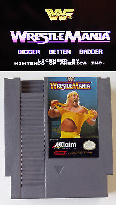 WWF Wrestlemania (NES, 1989) Cleaned Tested Working