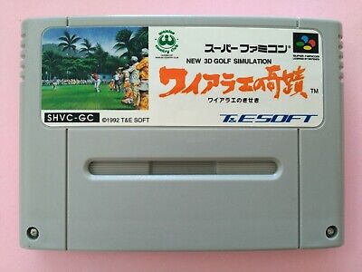 New 3D Golf Simulation Waialae no Kiseki SNES Super Famicom SFC Japan