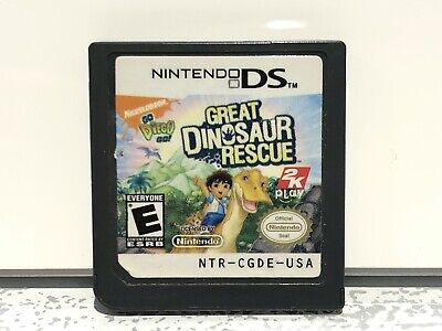 Go, Diego, Go Great Dinosaur Rescue (Nintendo DS, 2008) Cartridge Only