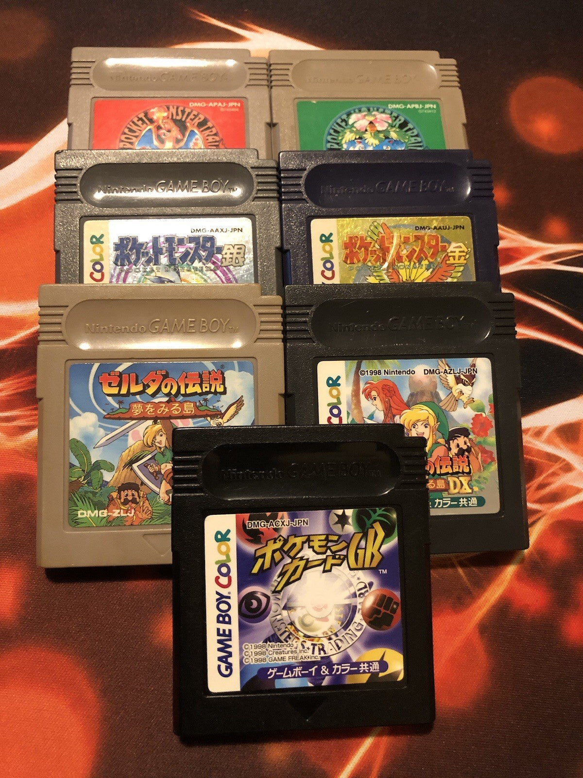 Nintendo Game Boy Advance SP System + 7 Pokemon Games GAME MONSTER CANADA -..-