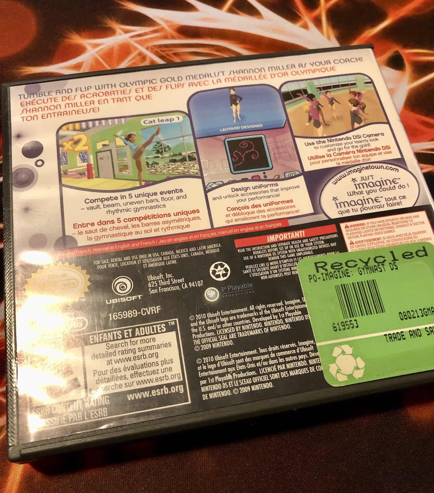 Imagine: Gymnast (Nintendo DS, 2010) Authentic GAME MONSTER CANADA -..-