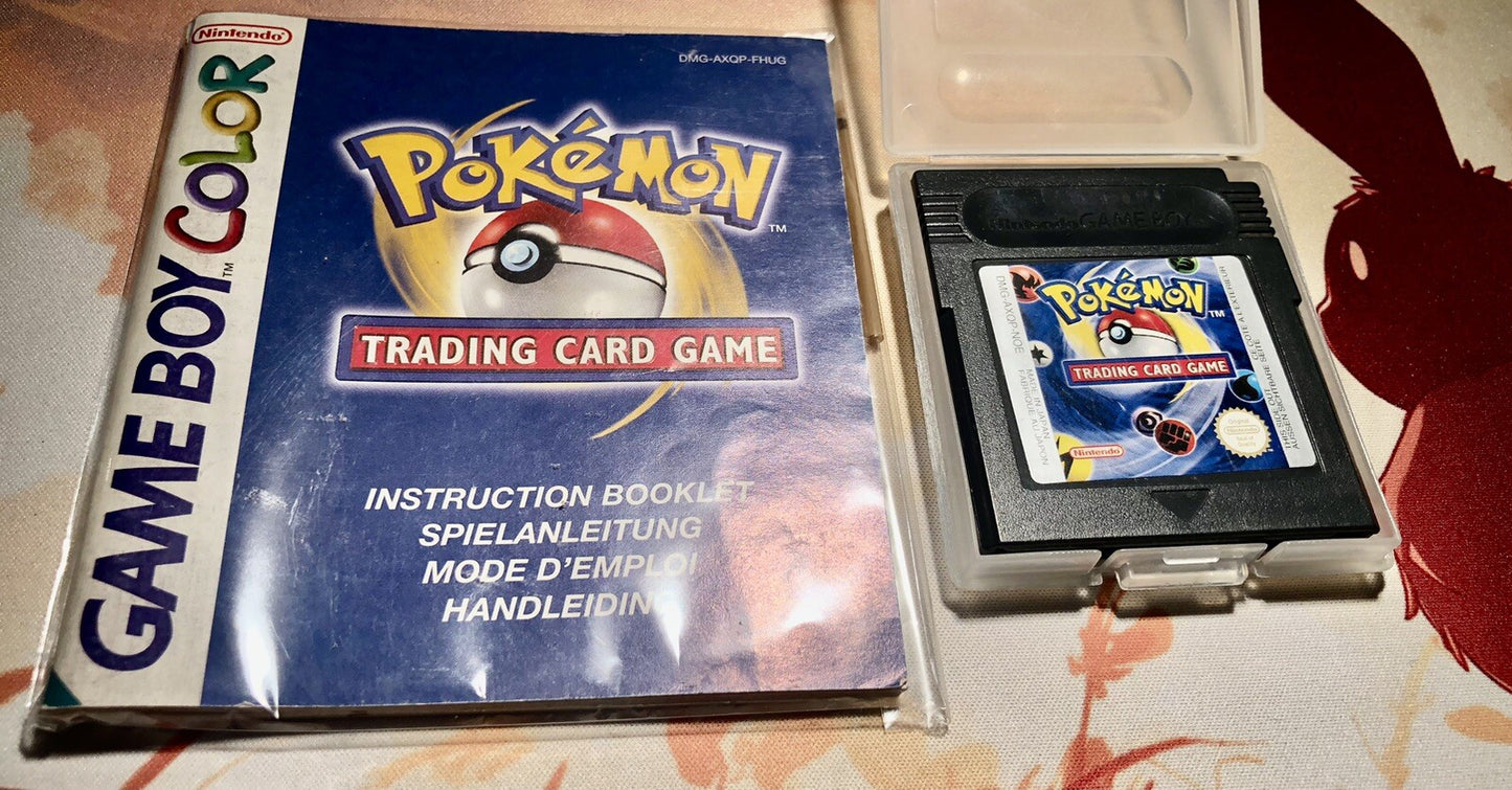 Pokemon Trading Card Game - Cart and Manual- Nintendo Gameboy Color - Tested 