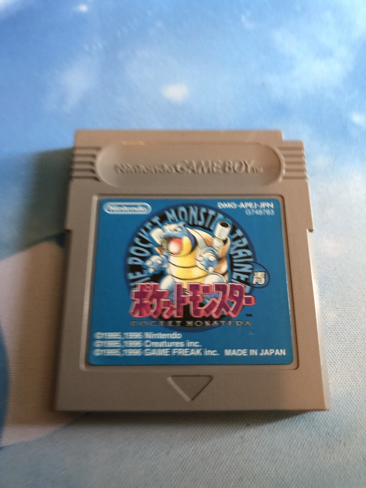 Nintendo Pokémon Blue Version Japanese, Cleaned/New Batt/Tested