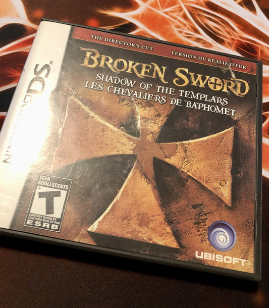Broken Sword Shadow of the Templars Nintendo DS CIB - GAME MONSTER CANADA -..-
