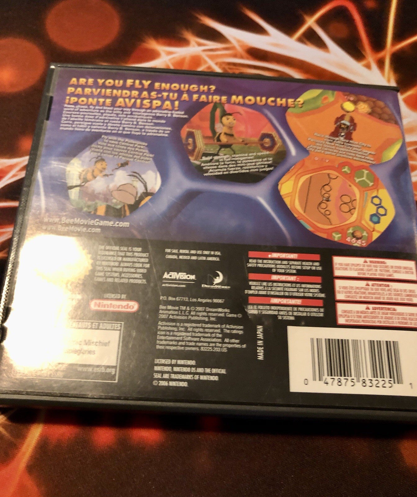 Bee Movie Game (Nintendo DS, 2007) Authentic GAME MONSTER CANADA -..-