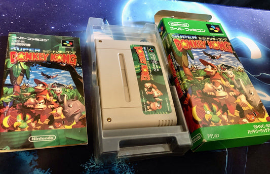 Nintendo Super Famicom SFC Donkey Kong Country Complete CIB  Japanese CANADA