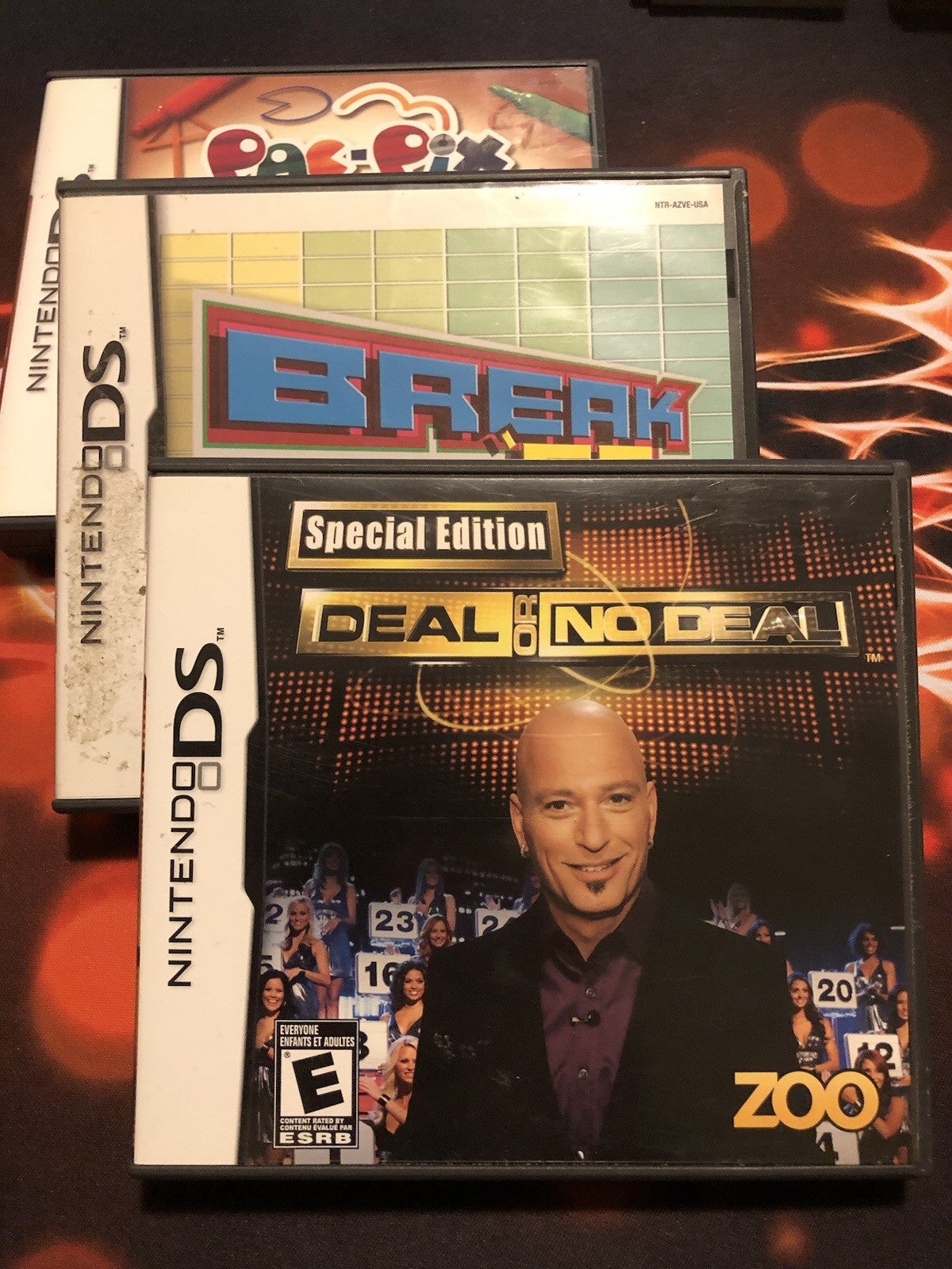 Deal or No Deal - Pac-Pix - Break 'Em All DS CIB Complete 3 pack bundle