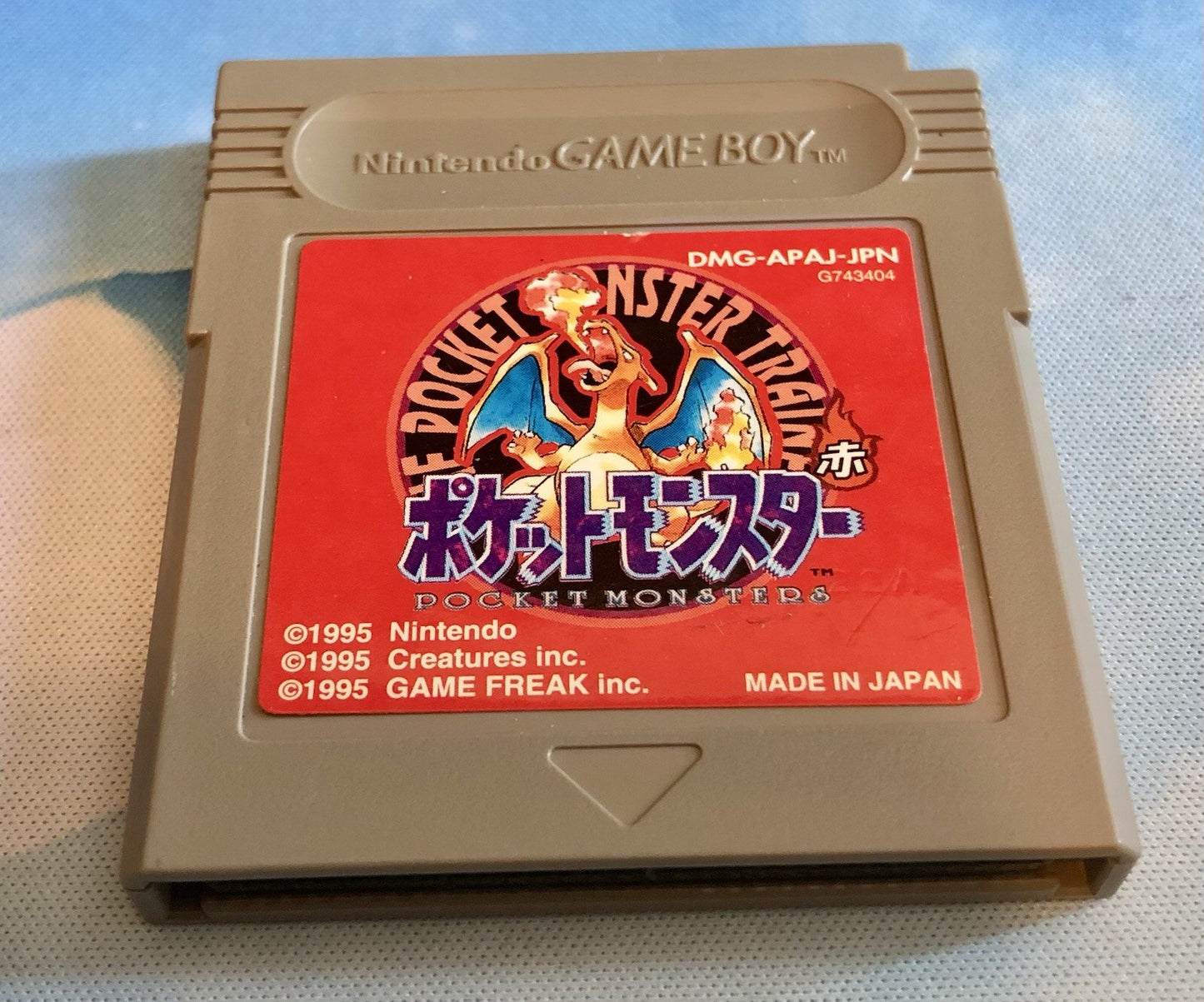 Pocket Monsters Red Pokemon Nintendo Game Boy 1996 Japanese NEW SAVE BATTERY