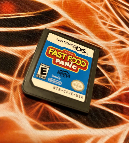 Fast Food Panic (Nintendo DS, 2010) Authentic GAME MONSTER CANADA -..-