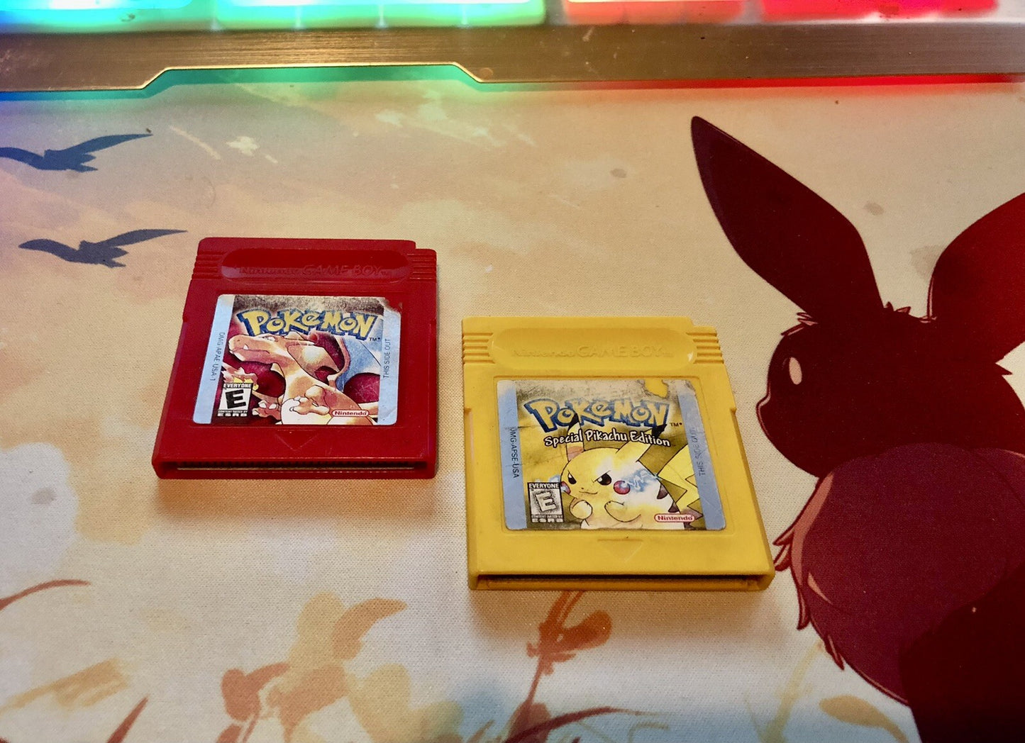 Pokemon Yellow + Pokemon Red Game Boy 100% Authentic New Save Battery Tested