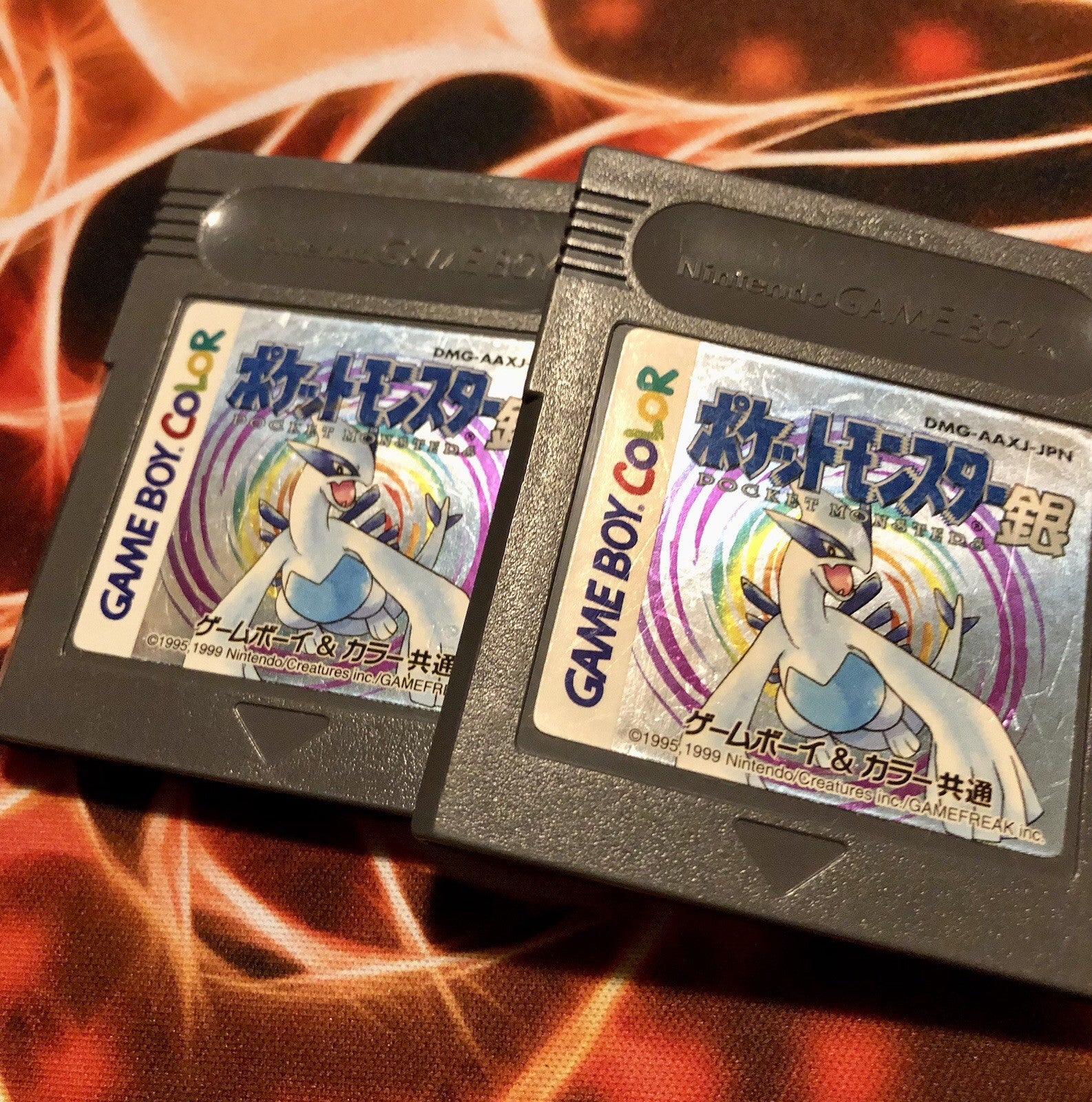 1x POKEMON SILVER GAMEBOY COLOR JAPAN - AUTHENTIC GAME MONSTER CANADA -.-