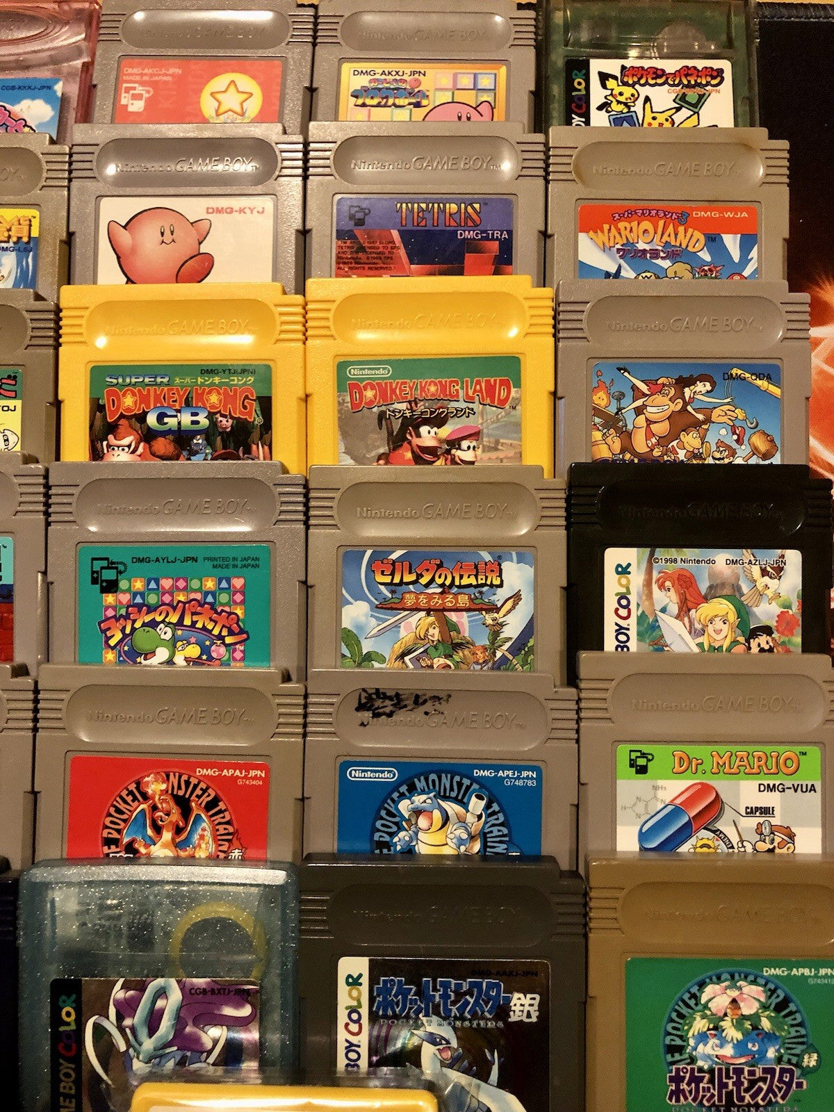 HUGE 25x Gameboy Games Lot JAPAN Pokemon Kirby Zelda GAME MONSTER CANADA -..-