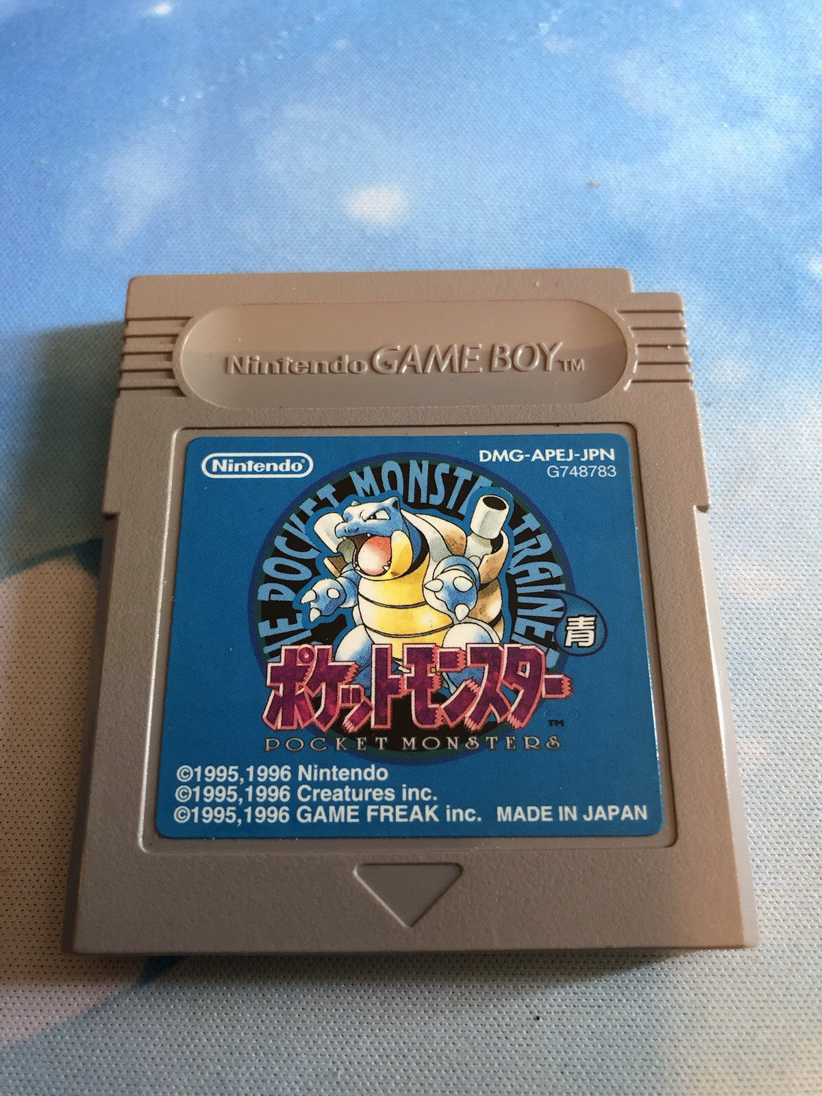 Nintendo Pokémon Blue Version Japanese, Cleaned/New Batt/Tested