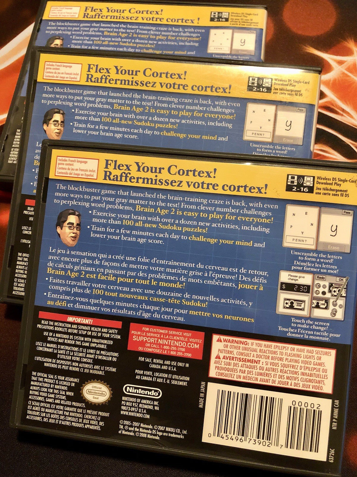 1x Brain Age Train Your Brain 2 DS - Nintendo DS Game With Case And Manual CIB