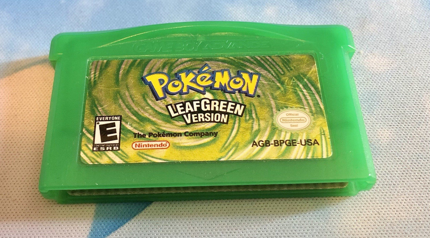 Authentic Real Pokémon: LeafGreen Version (Nintendo Game Boy Advance, 2004)