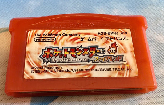 2004 Japanese Pokemon Fire Red Nintendo Game Boy Advance Tested! 9