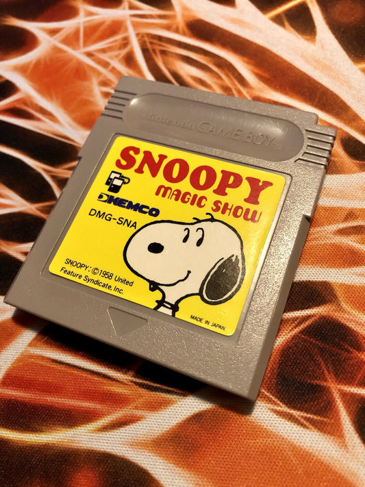 Snoopy Magic Show (Nintendo GameBoy, 1990) Japan - GAME MONSTER CANADA -.-