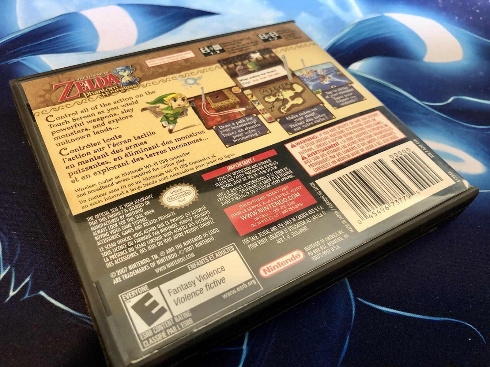 The Legend of Zelda: Phantom Hourglass (Nintendo DS, 2007) With Manual
