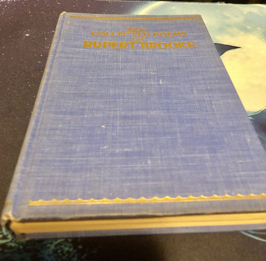 The Collected Poems of Rupert Brooke Hardcover Book Vintage 1915 George Woodberr