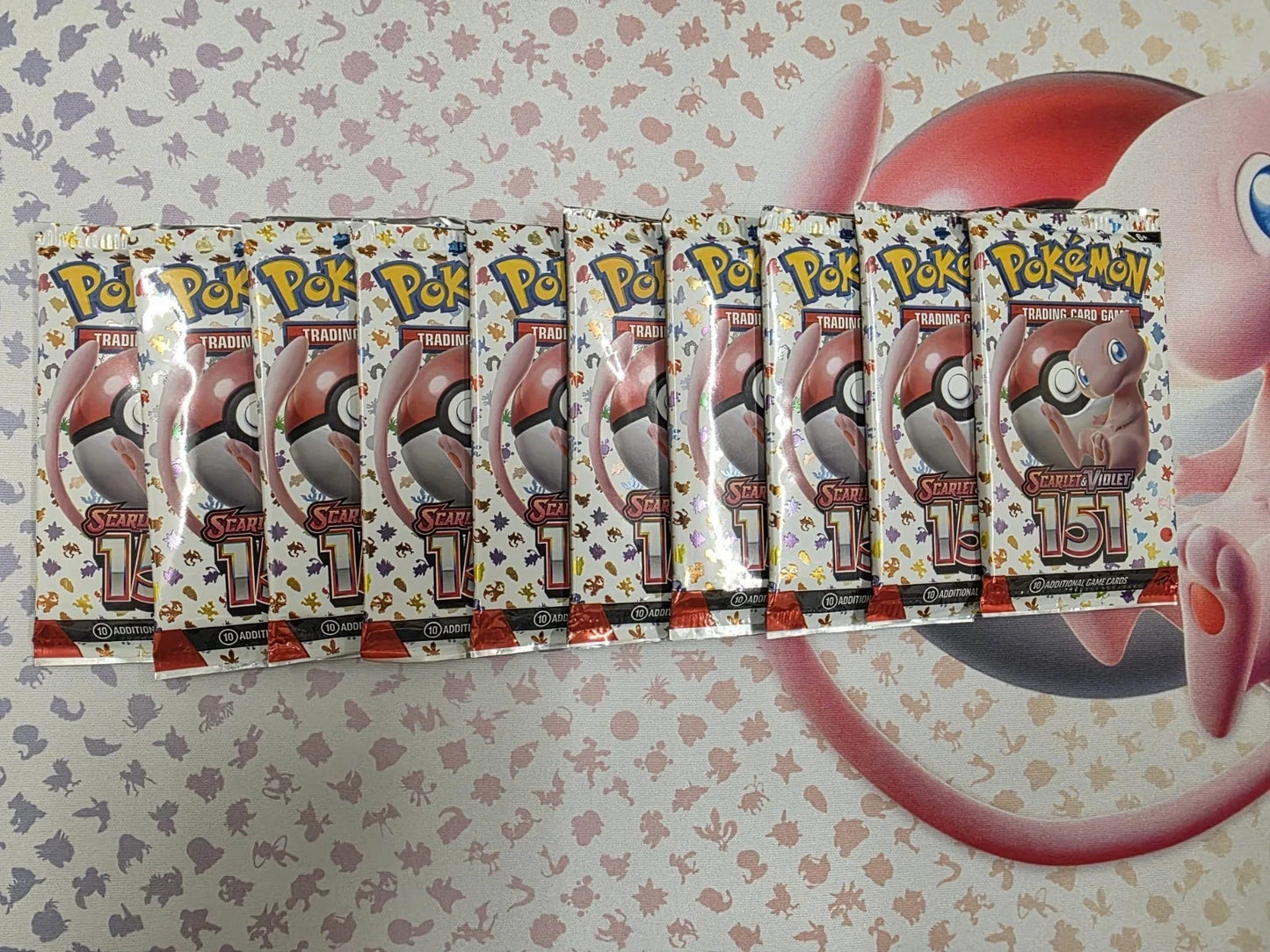 (10 Packs) Pokemon TCG Scarlet & Violet 151 Booster Pack Sealed CANADA -.-