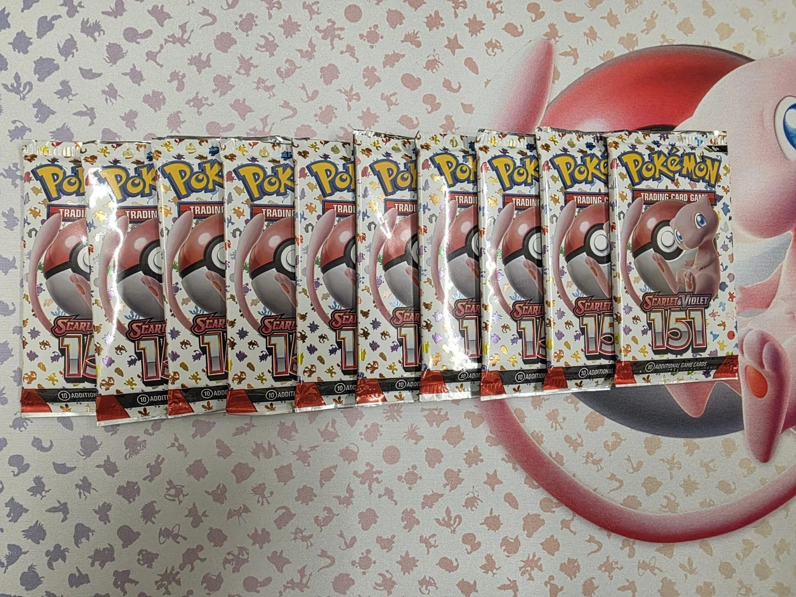 (10 Packs) Pokemon TCG Scarlet & Violet 151 Booster Pack Sealed CANADA -.-