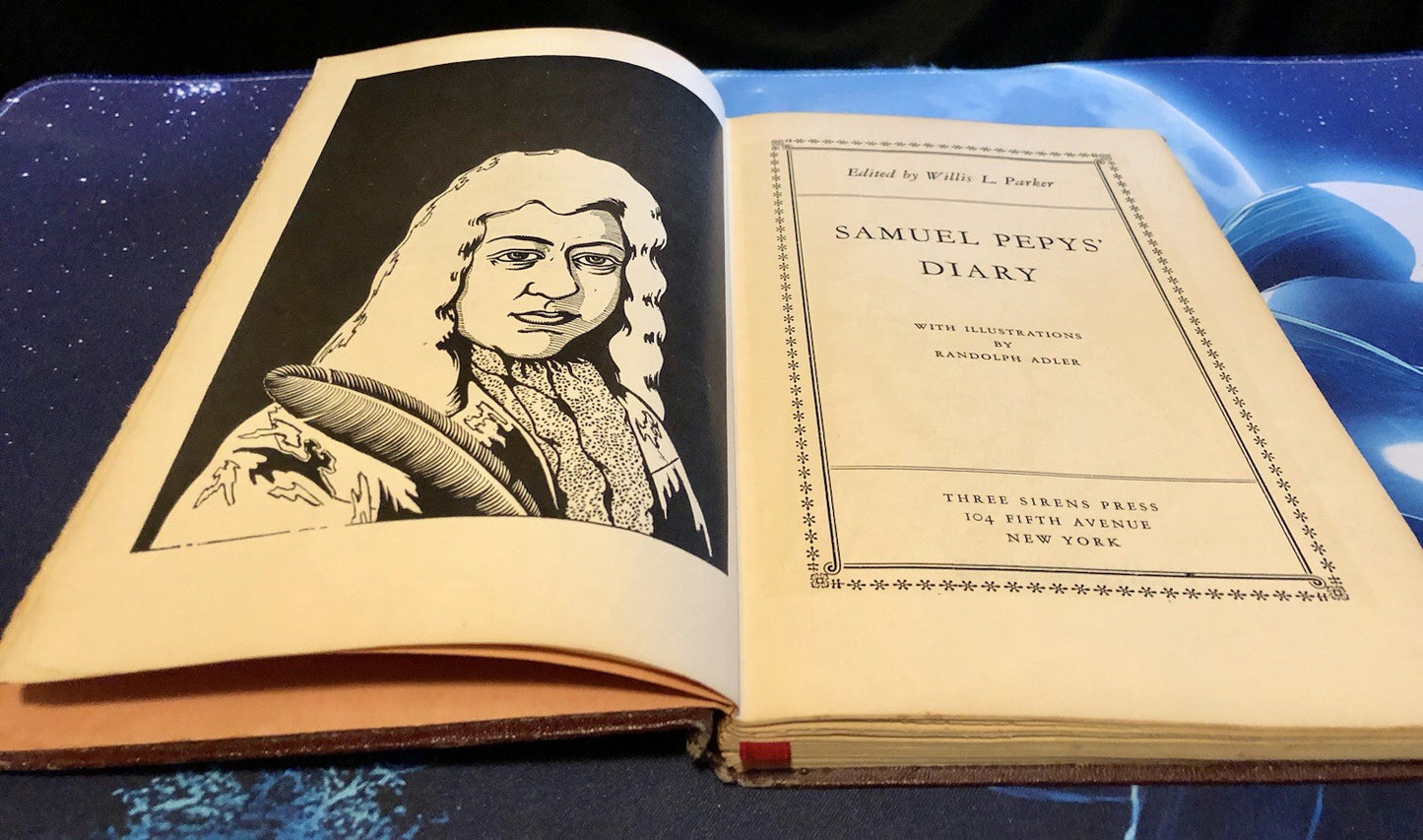 SAMUEL PEPYS' DIARY edited by Willis L Parker  1932 Deluxe Editions Hard Cover 