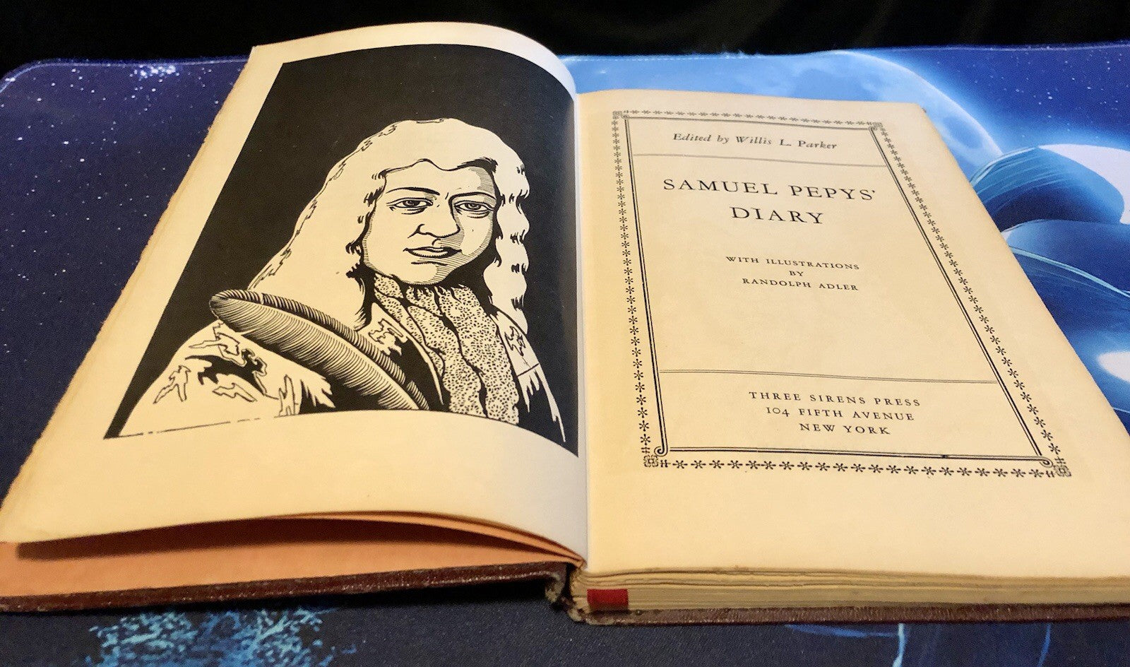 SAMUEL PEPYS' DIARY edited by Willis L Parker  1932 Deluxe Editions Hard Cover 