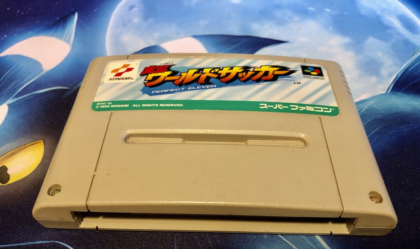Jikkyou World Soccer Perfect Eleven Nintendo Super Famicom Japan Import CANADA