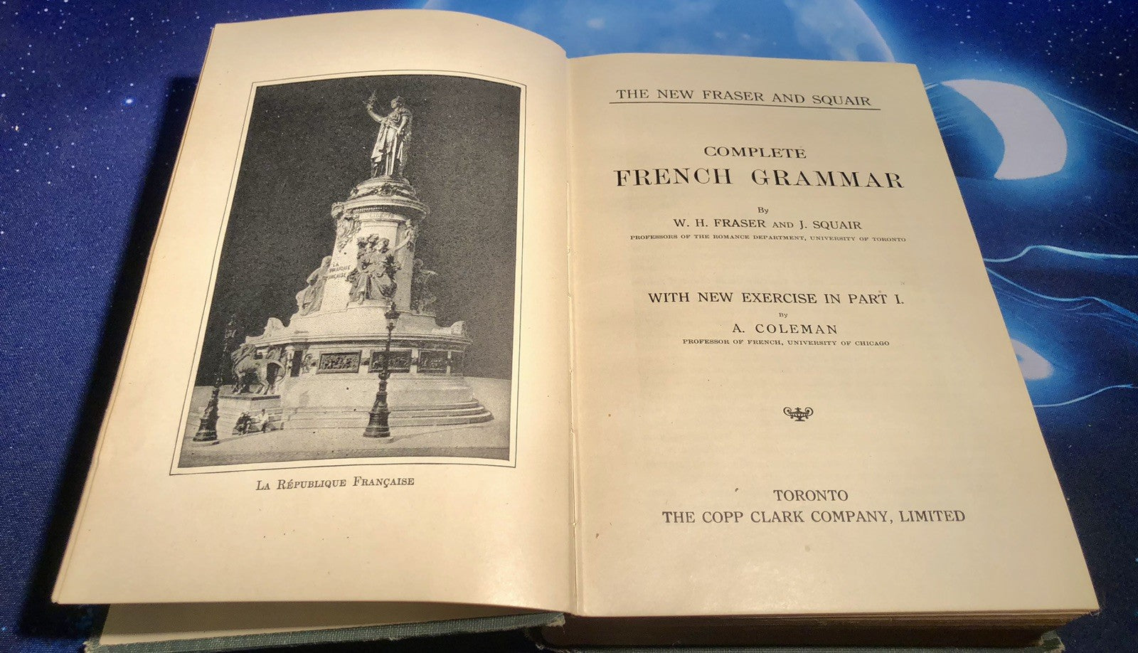 The New Fraser and Squair Complete French Grammar Vintage Textbook 1921