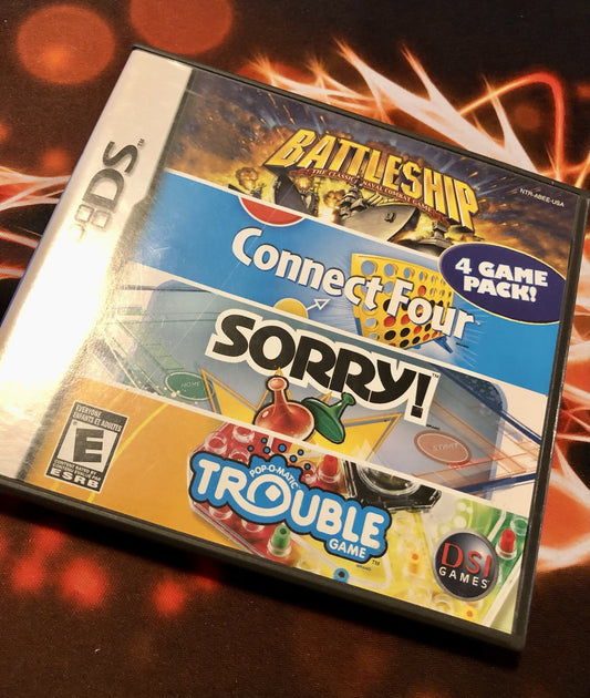 Battleship/Connect Four/Sorry/Trouble (Nintendo DS) GAME MONSTER CANADA -..-