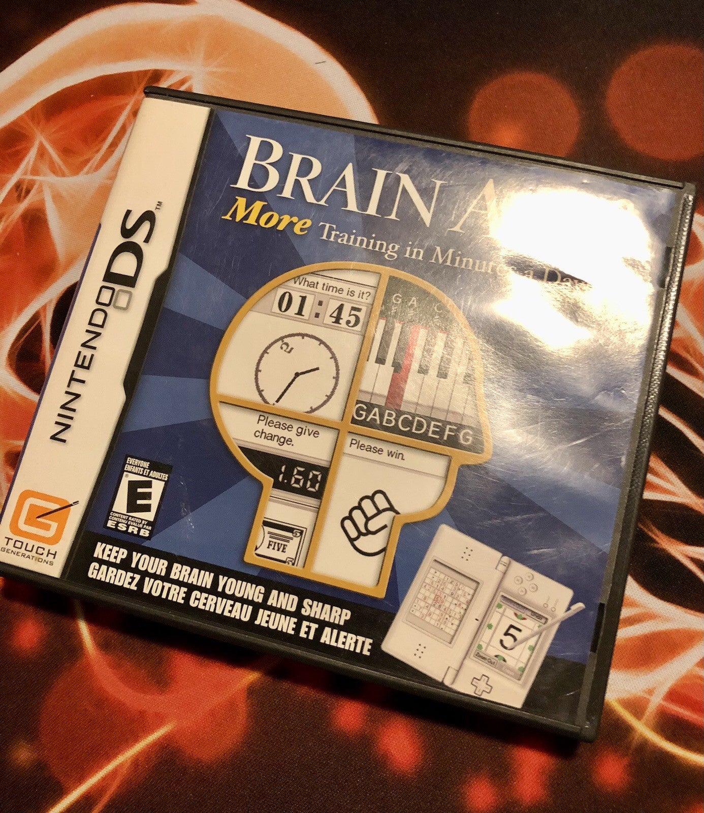1x Brain Age Train Your Brain 2 DS - Nintendo DS Game With Case And Manual CIB