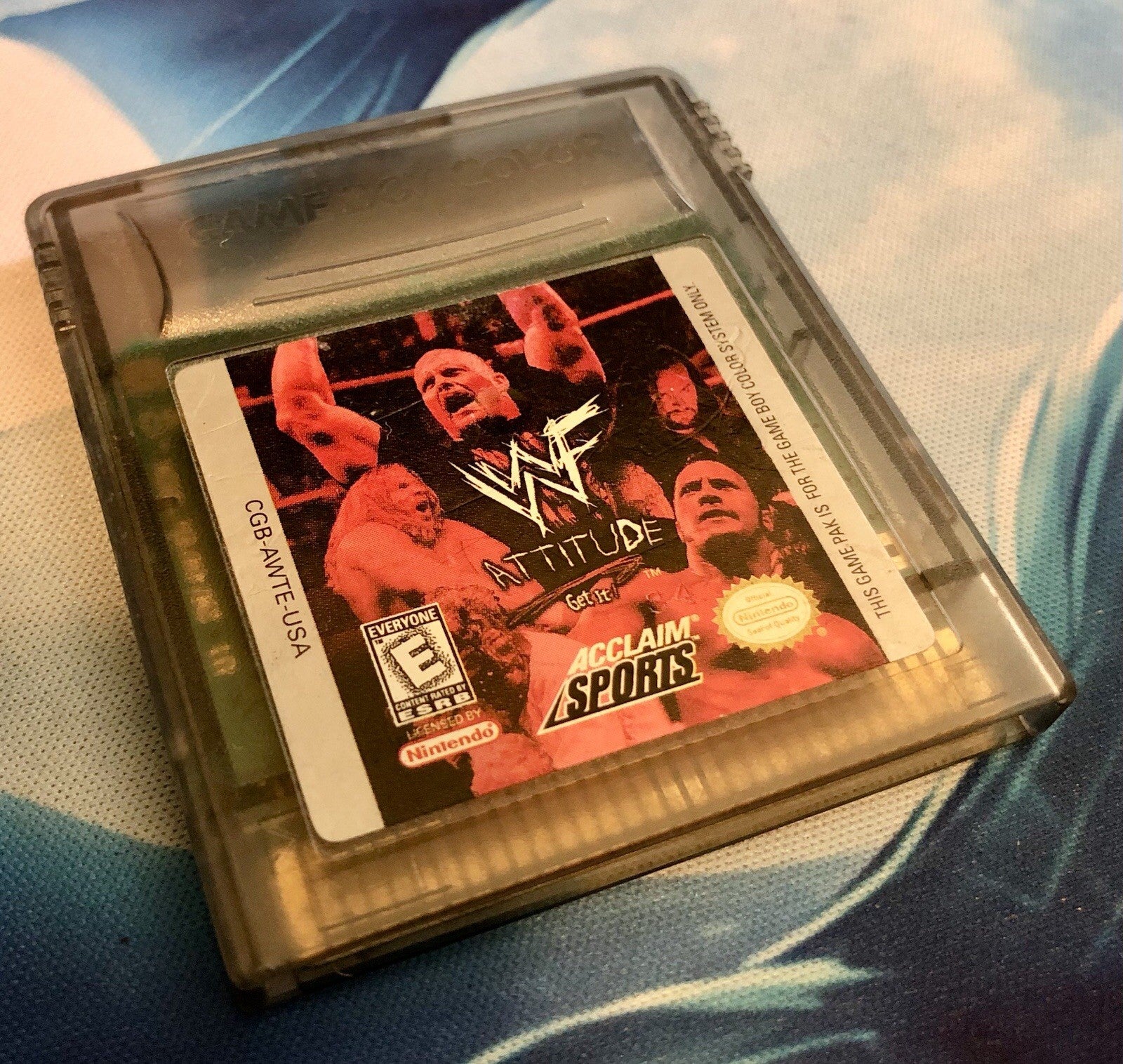 WWF Gameboy Color (GBC) -  Attitude  (Acclaim 1999) GAME MONSTER CANADA -.-