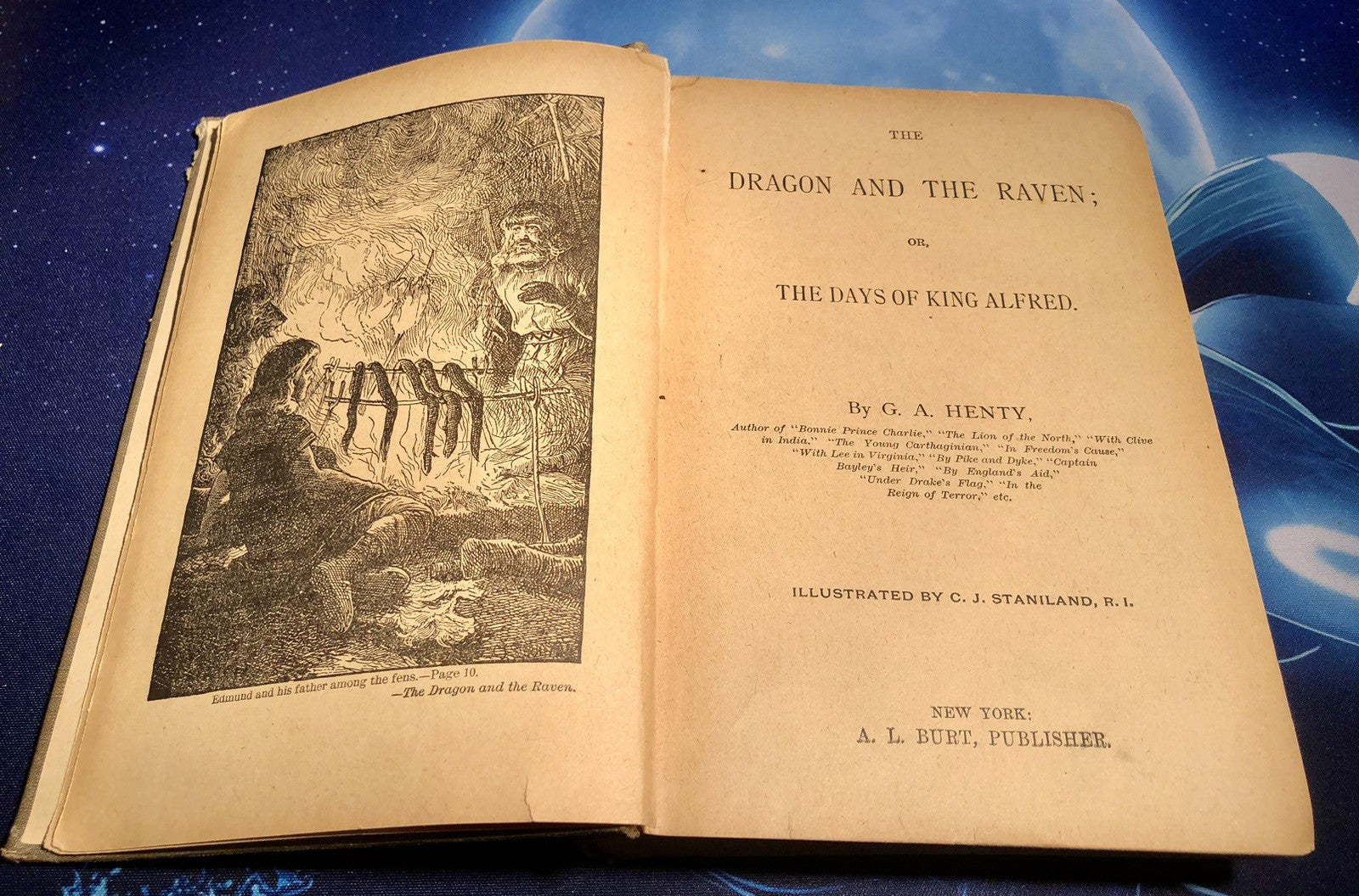 Vintage Antique Old Book The Dragon And The Raven. HB Nice Copy No Date Inside