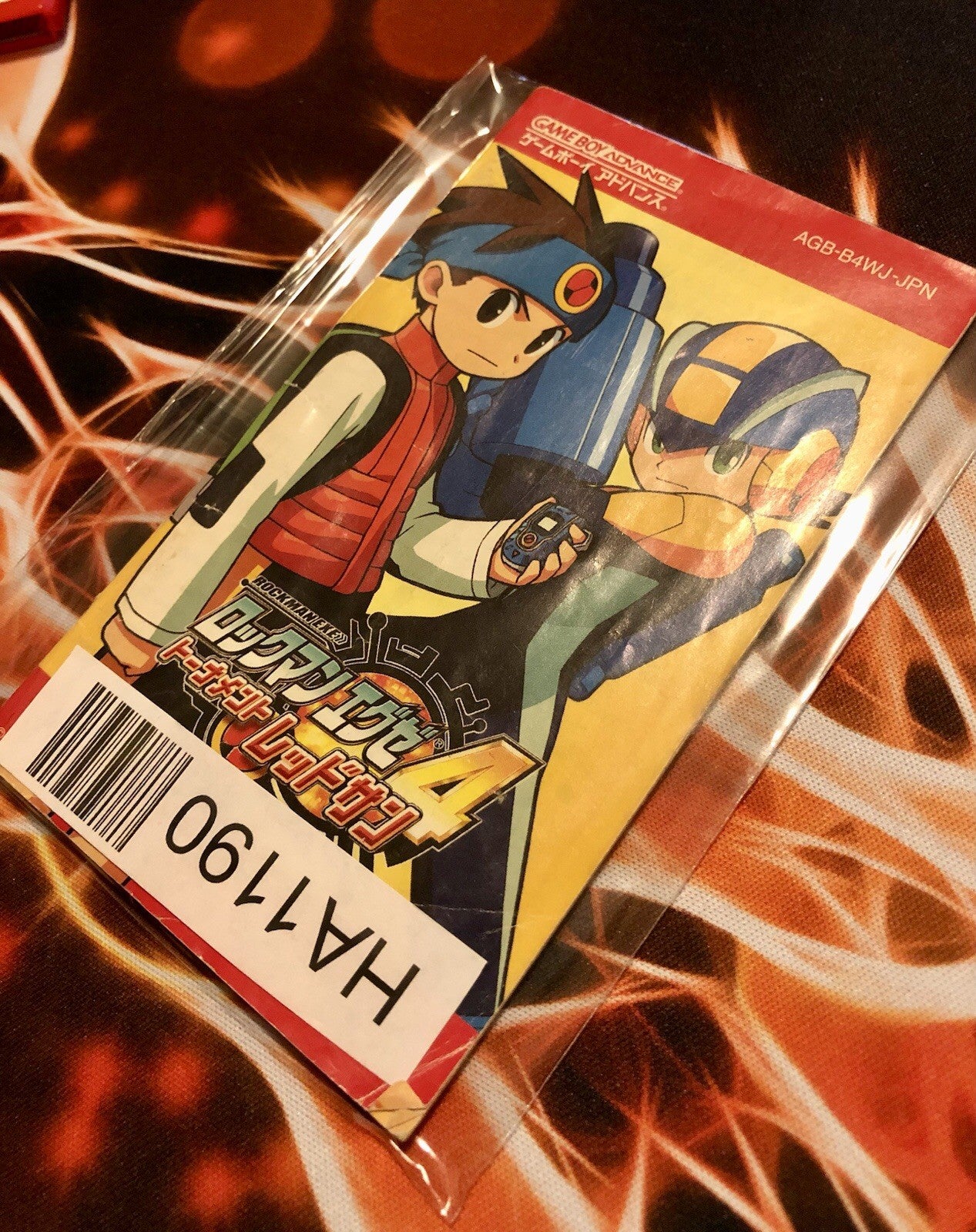RockMan EXE 4 Gameboy Advance Tournament Red Sun with Manual GBA Japanese